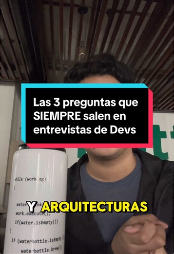 🔥 Las 3 preguntas que SIEMPRE me hacen en entrevistas técnicas como DEV Si estás preparándote para entrevistas técnicas, estas son las 3 preguntas que NUNCA fallan. ¿Las tienes claras? 🚀👇 1️⃣ SOLID: ¿Sabes aplicarlos correctamente? 2️⃣ Patrones de diseño y arquitecturas: ¿Cuándo usar cada uno? 3️⃣ SCRUM: No es solo