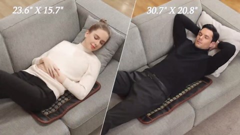 Far Infrared Heating Pad,Natural Jade and 2 Different Tourmaline Heating Pad,Electric Heating Pads for Back Neck Shoulders and Abdomen,Auto Shut Off Function,Christmas Gifts for Women Men 23.6" X15.7"