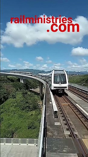 The Honolulu rail system, known as Skyline,in Oahu Hawaii