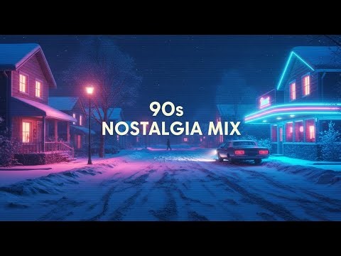 Nostalgic Vaporwave Night Drive with Retro Nightscape