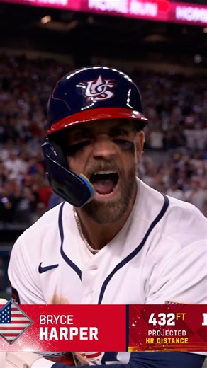 United States' Bryce Harper hits two-run homer, tying game against Venezuela