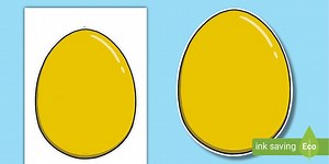 Golden Egg Display Cut-Out