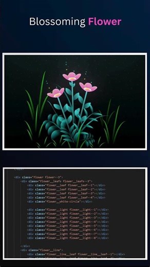 Flower Blooming Animation 🌸✨