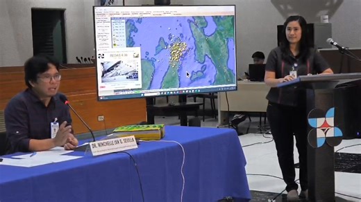 Duck, cover and hold must be the first things that should come to mind during an earthquake, according to Dr. Winchelle Ian Sevilla of the Philippine Institute of Volcanology and Seismology (PHIVOLCS-DOST) Seismological Observation and Earthquake Prediction Division during a press conference in Quezon City on Wednesday (Oct. 1, 2025). He said earthquakes happen in the Philippines everyday, mostly non-destructive, and the only way to deal with such is preparation. | PNA video by Joan Bondoc | Phi