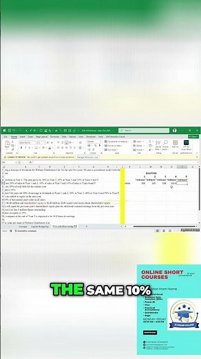 Excel Sales Calculation: See Your Year 4 & 5 Numbers! #shorts