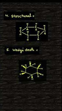 Chemistry Exam Revison! 7 Ways to Represent Cyclohexane | Organic Chemistry Basics 🧪#jee