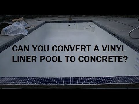 Can a liner pool be converted to gunite?