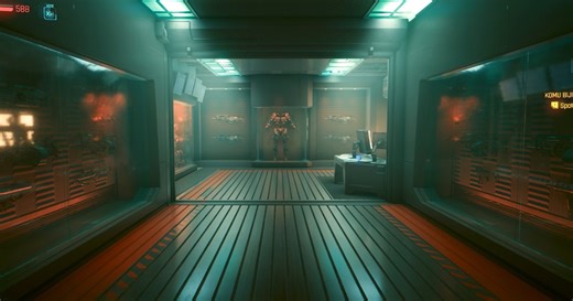 Co kryje zbrojownia Adama Smashera w Cyberpunk 2077? Sekretne drzwi na statku Ebunike