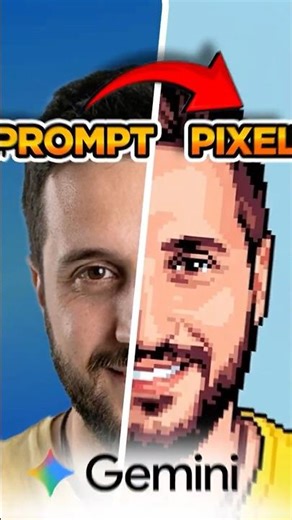 I Turned My Photo Into Pixel Art in Seconds 👾 #gemini