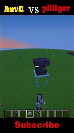 Minecraft ANVIL vs pilleger💀 #minecraftshorts #trend #mineland