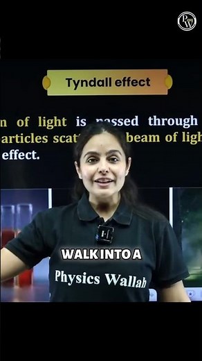⚡Best Live Example Alert! Tyndall Effect You Can See #Chemistry