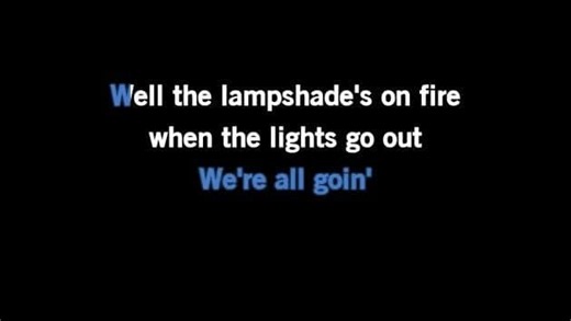Karaoke Lampshades on Fire - Modest Mouse - CDG, MP4, KFN - Karaoke Version