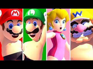 Mario & Sonic at the Olympic Games Tokyo 2020 - All New Record Animations Swimming