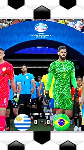Uruguay Vs Brazil| Copa America 2024🔥| #mtq7 #shorts