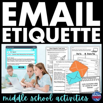 Email Etiquette How to Write a Professional Email Back to School Activity Unit