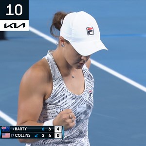 Finish line approaching 👀 🔜 🏆 Ash Barty v Danielle Collins Kia Worldwide • #MovementThatInspires • #AusOpen • #AO2023 | Australian Open