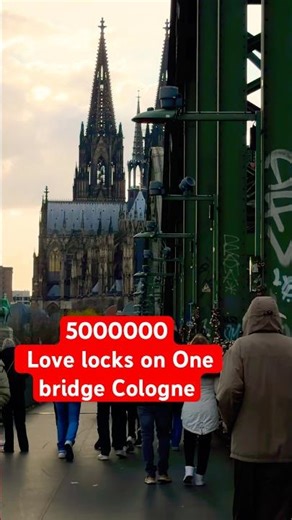 Walking Among Love Locks in Cologne | Hohenzollern Bridge + Cathedral Side| Thousands of Love Locks