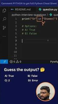 Python Interview Question # 06 | Python Substrings in Strings