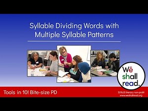 Syllable Division Overview: VC/CV. VCC/CV. V/CV. VC/V
