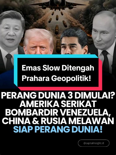 Emas Slow Di Tengah Prahara Geopolitik