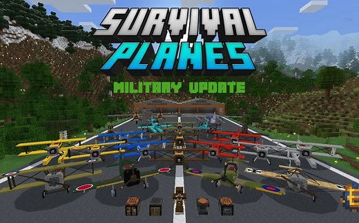 [Addon]我的世界基岩版生存飞机Addon V.5 (军事功能-领域支持)