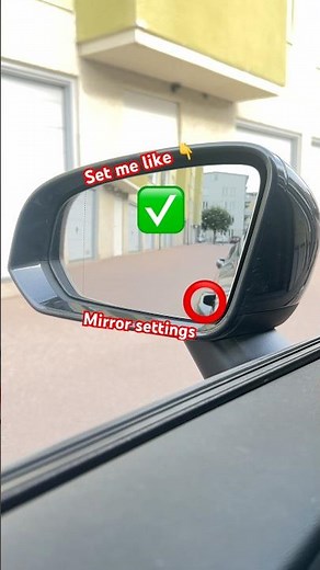 car mirror adjustment | car mirror setting | car driving training