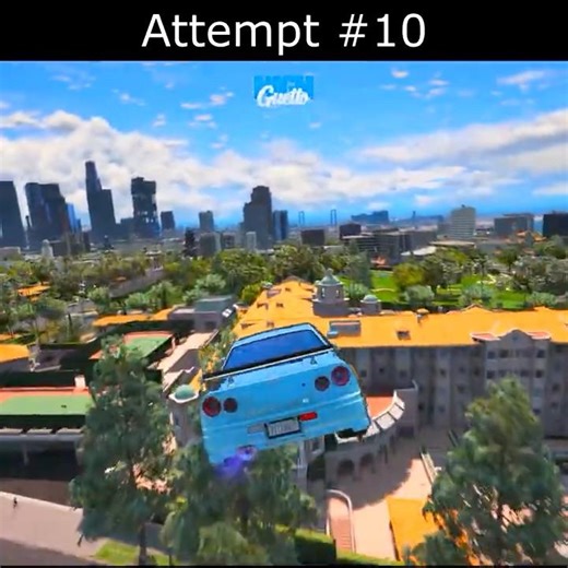 I LAUNCHED THE ESCAPE FROM THE GOLF COURSE 💀 #bmw #porsche #toyota #car #automobile #shorts #gta