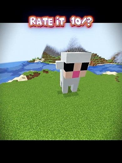 Minecraft sheep 🐏 statue tutorial 😁