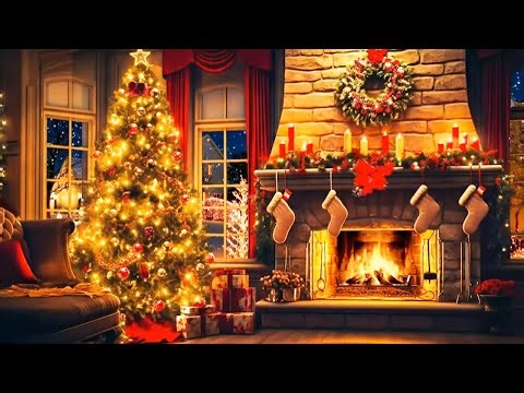 Nat King Cole, Frank Sinatra, Bings Crosby, Dean Martin Oldies Christmas Playist 🎄🔥 8 Hour Fireplace