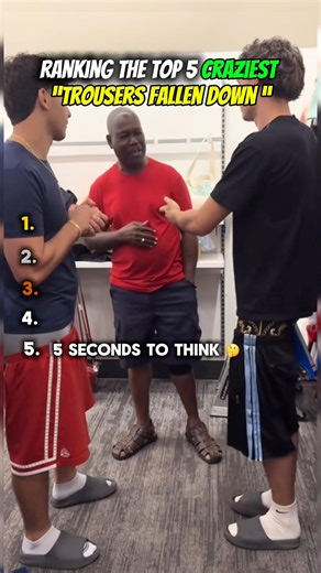 Ranking the Craziest Trousers Fallen Down #shorts #trending #funny