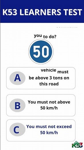 K53 LEARNERS TEST SOUTH AFRICA Code 8 | Quiz Part 8 #shorts