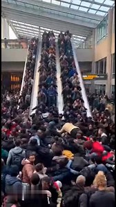 Emergency crews responded after a major escalator malfunction during peak Christmas shopping hours caused a massive pile of people to form at the bottom of a crowded escalator in the Branson area. The incident unfolded as shoppers carrying bags were forced into the same landing area, creating a large mound of people before the escalator was stopped. Authorities secured the scene while medical personnel assisted those involved.#branson #ozarks #missouri #breakingnews #christmasshopping #mall #esc