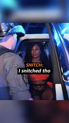 She snitched to get herself free😱