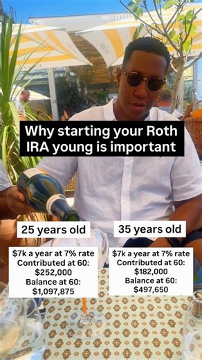 Roth IRA at 25 vs 35 — Why Starting Early Is Worth Over $500,000