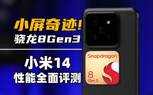 小屏奇迹！骁龙8Gen3发烧吗？小米14性能、游戏、续航全面测试 | 大米评测