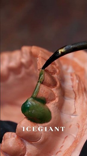 Every bold fang grillz begins in wax.