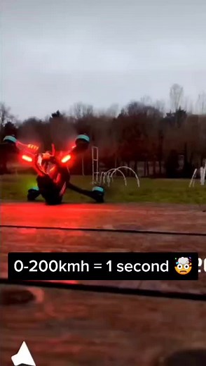 World's Fastest Drone Racing: 0-200kmh in 1 Second 🚀