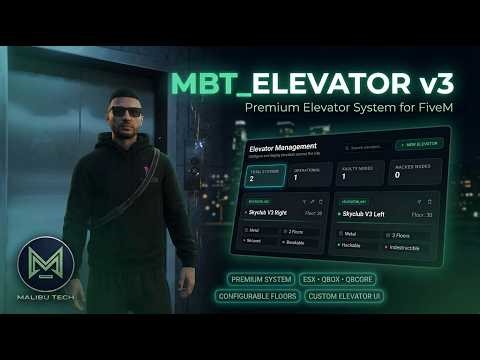 MBT Elevator V3 — Hack, Repair & In-Game Admin System | FiveM [ESX/QB/QBox]
