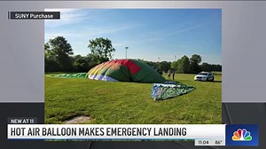 Hot Air Balloon Makes Emergency Landing on SUNY Purchase Campus
