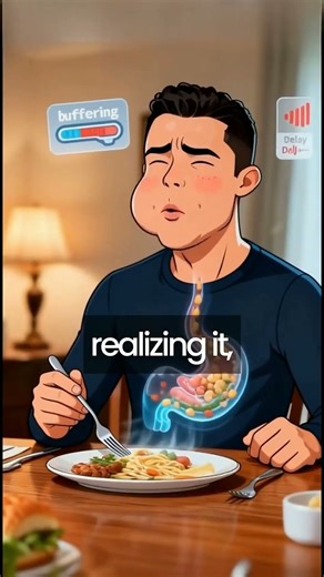 When You Eat Too Fast… THIS Happens to Your Body 🤯 #sciencefacts