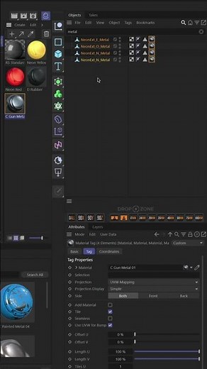 QuickTip | Apply a Material to Many Objects in C4D at Once!