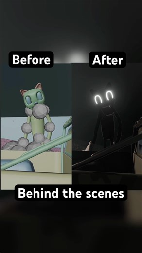 This is How I Made a CARTOON CAT encounter… #horror #helpmemakethismakesense #blender