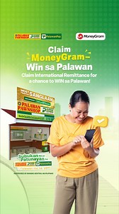 Pinabonggang prizes ang pwedeng makuha sa bawat claim ng MoneyGram sa Palawan Express! ​ Pwedeng manalo ng gadgets o PalawanPay credits! ​ Tignan dito ang kumpletong promo mechanics: https://www.palawanpawnshop.com/promos/claim-moneygram-win-sa-palawan ​ ​ I-check ang Palawan Express branch na malapit sa'yo: https://www.palawanpawnshop.com/branch-finder #SubukanAtPatunayan #iPalawanMoNaYan | Palawan Pawnshop - Palawan Express Pera Padala
