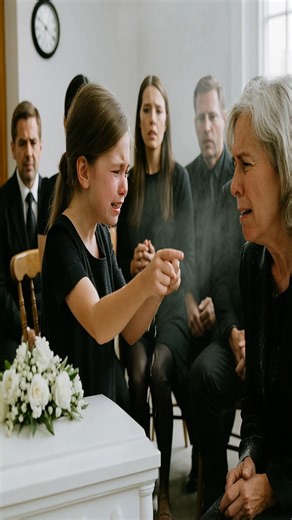 My Ex Blamed Me at Our Son’s Funeral—Then Our 7-Year-Old Daughter Exposed What Really Happened... I was kneeling beside my eight-year-old son’s casket when my ex-husband, Derek, spit on it. The sound was sharp and wet, cutting through the funeral home’s hush like a gunshot. Every head turned. Every breath froze. My body went cold as I stared at the droplet gleaming against the satin lining beside my son’s still face. Tommy’s white roses—the ones I’d placed with shaking hands just minutes earlier