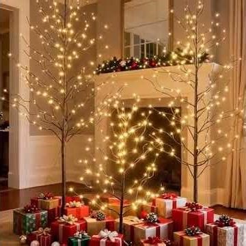 Transform ANY Space with These 3 Lighted Trees (No Assembly Required!)