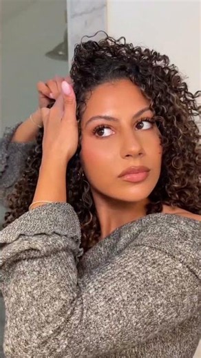 Curly Clip-In Love 🤎 #curlyhair #curlyhairstyles #3bcurls #curlynaturalhair #naturalhair