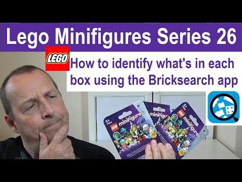 Lego Minifigures Series 26 - How to identify what is in each box by using the Bricksearch app