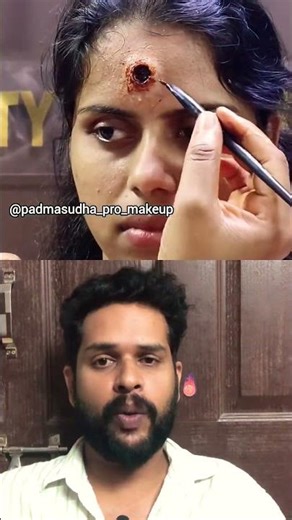 💀 ഷോക്കിംഗ്! ബുള്ളറ്റ് കയറിയതുപോലെ തോന്നുന്ന മേക്കപ്പ് | Fake Wound Makeup Malayalam #shorts