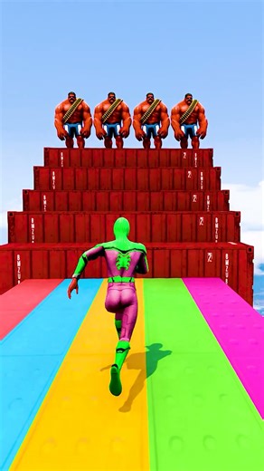 GTA 5 Epic Water Ragdolls | Spider-Man Jumps / Fails ep.15824 #shorts