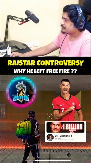 RAISTAR CONTROVERSY x FREE FIRE MODERATOR || WHY HE LEFT FREE FIRE #shorts #short #raistar #freefire